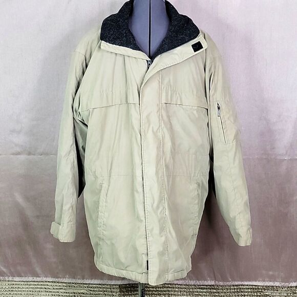 ST. JOHN'S BAY Tan Insulated Coat Large - Picture 1 of 13